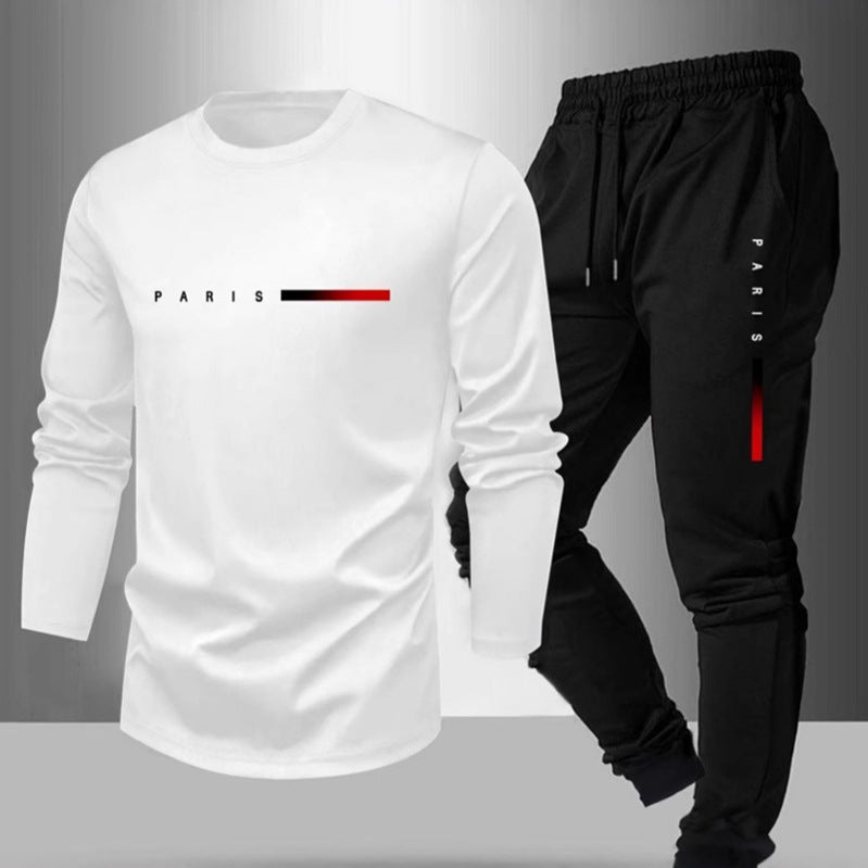 Men's Fashion Trend Long-Sleeve Pants Set | Modern Casual Outfit