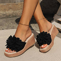 Flower Design Apparel & Accessories > Shoes > Sandals Female