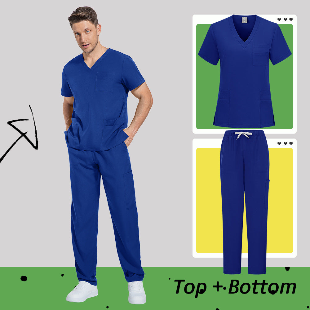 Unisex Medical Scrubs Set | Matte Professional Uniform for Doctors & Nurses