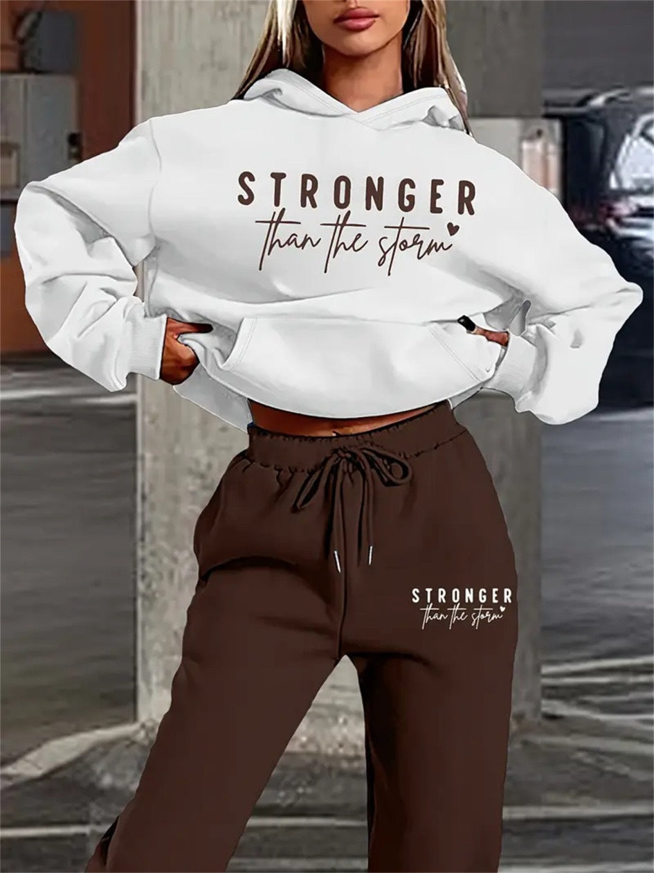 Women's Drop-Shoulder Sweatsuit Set | Cozy Loungewear