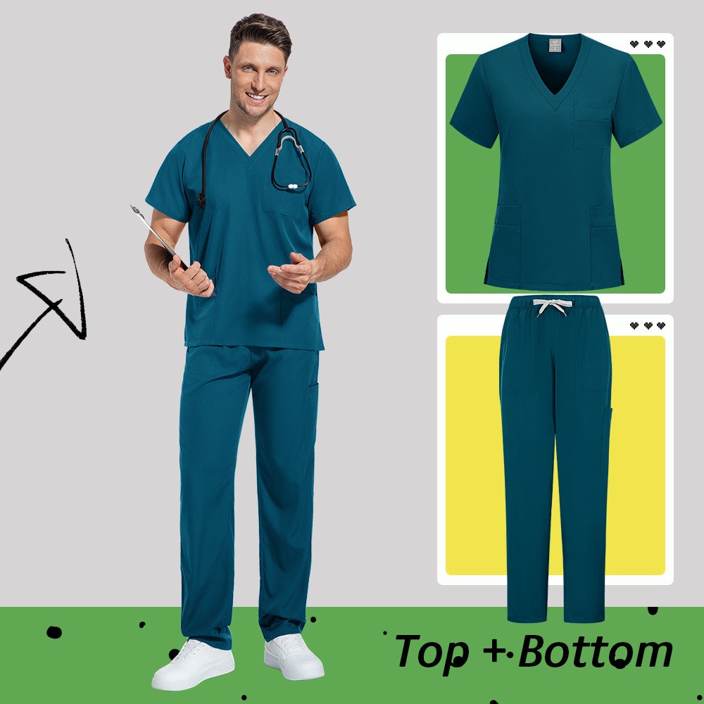 Unisex Medical Scrubs Set | Matte Professional Uniform for Doctors & Nurses