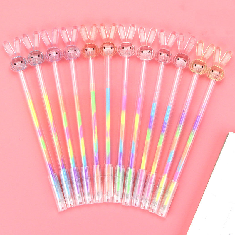 Rotating Crystal & Rabbit Ballpoint Pen | Metal Gift Pen