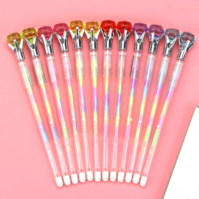 Rotating Crystal & Rabbit Ballpoint Pen | Metal Gift Pen