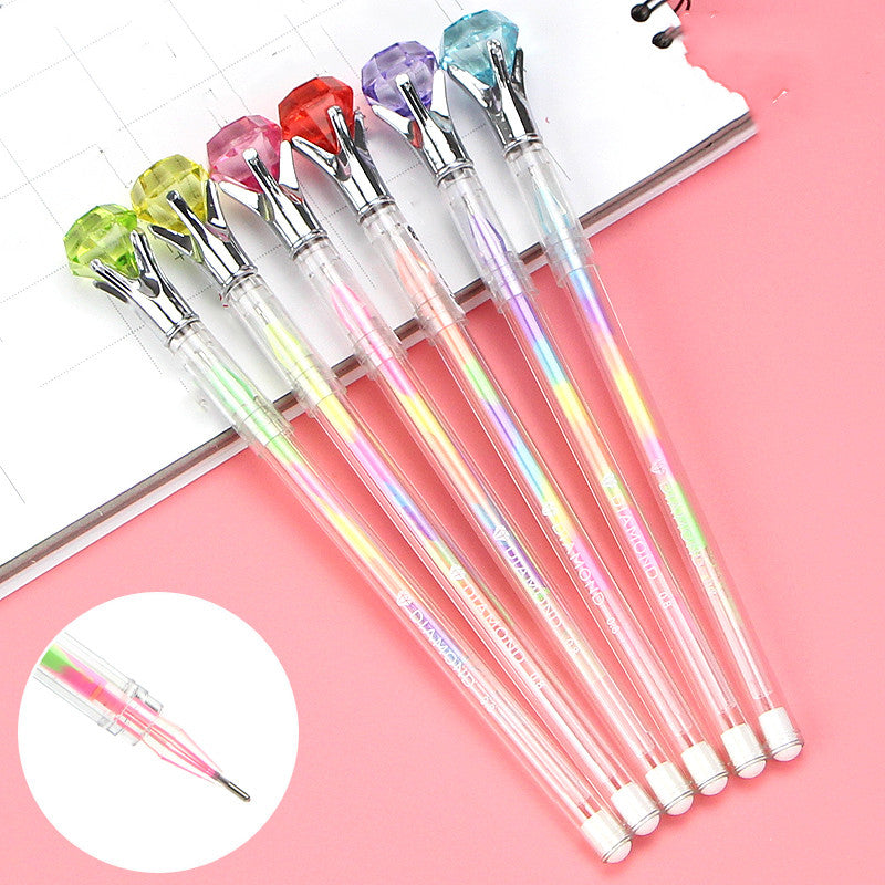 Rotating Crystal & Rabbit Ballpoint Pen | Metal Gift Pen
