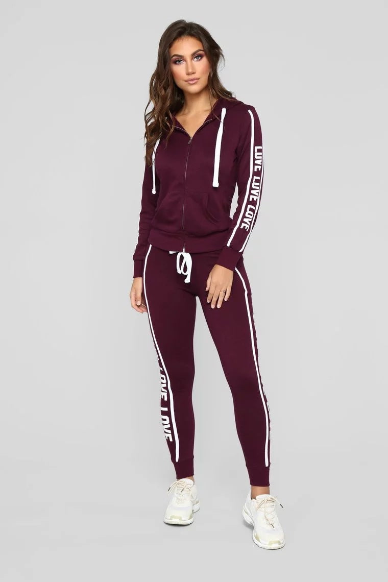 Women's Knit Sports & Leisure Two-Piece Suit | Casual Comfort Set