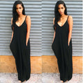 Flowy Summer Maxi Dress with Pockets