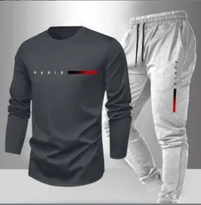 Men's Fashion Trend Long-Sleeve Pants Set | Modern Casual Outfit