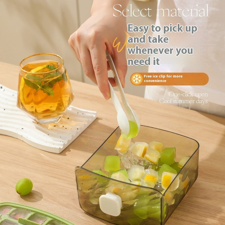 48-Grid Double Layer Press Ice Tray | 1-Second Release Mold