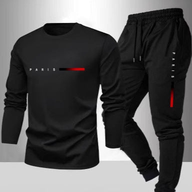 Men's Fashion Trend Long-Sleeve Pants Set | Modern Casual Outfit