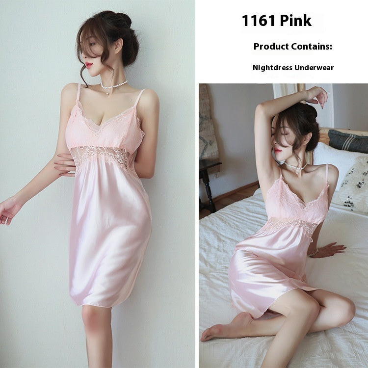 Silky Strap Nightdress Set | Women's Loungewear & Sleepwear