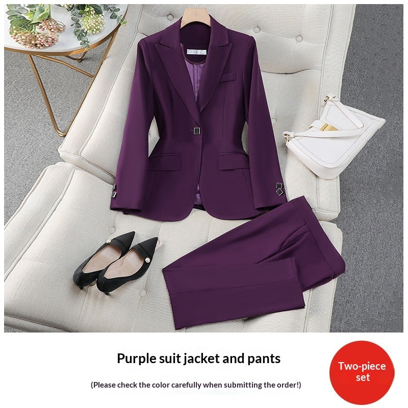 Elegant High-End Blazer & Pants Set | Spring Autumn Professional Wear