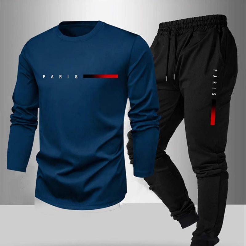 Men's Fashion Trend Long-Sleeve Pants Set | Modern Casual Outfit