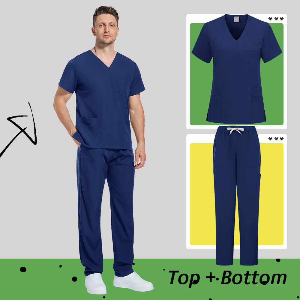 Unisex Medical Scrubs Set | Matte Professional Uniform for Doctors & Nurses