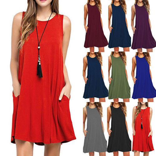 Everyday Soft Knit Pocket T?Shirt Dress