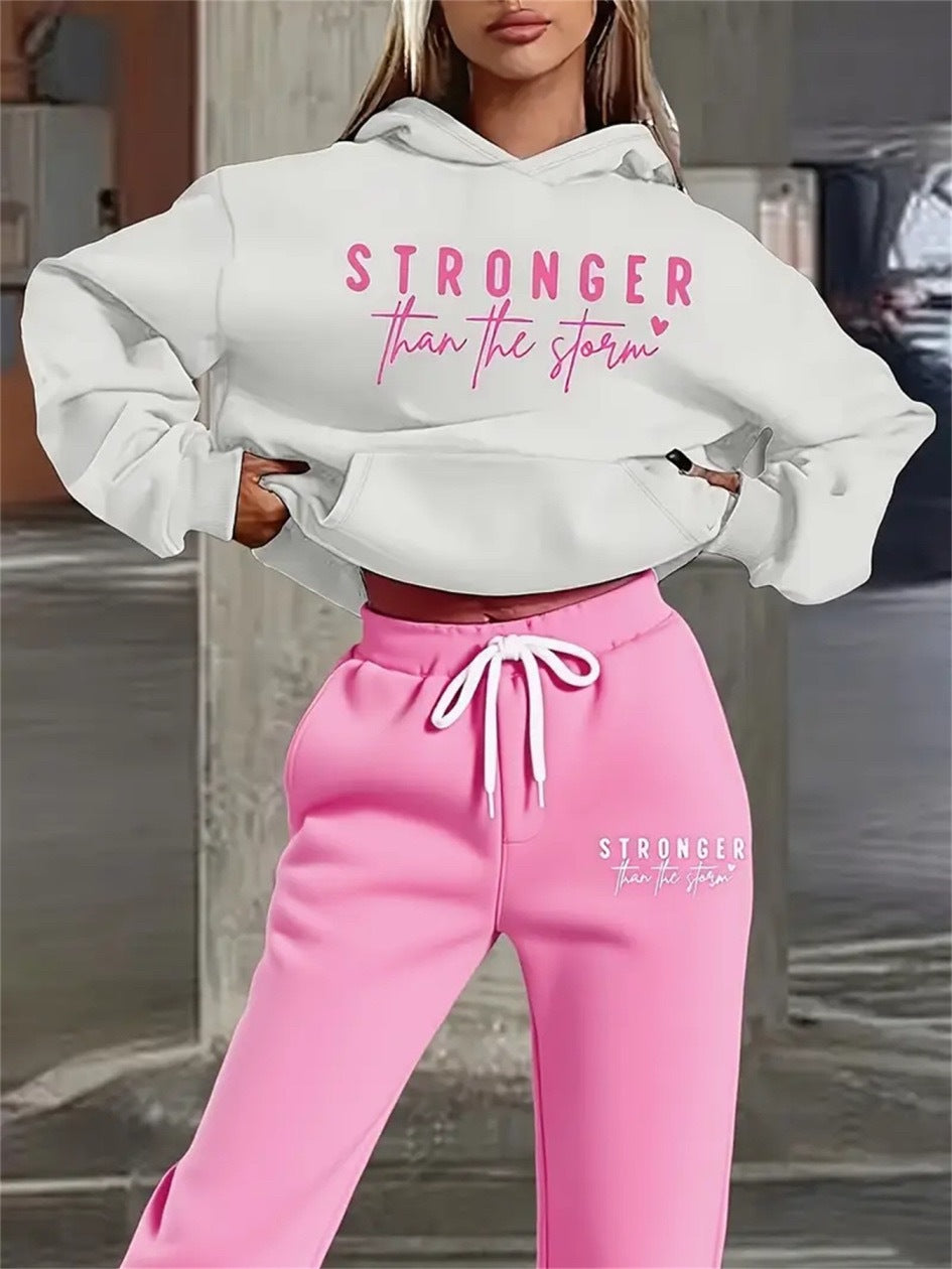 Women's Drop-Shoulder Sweatsuit Set | Cozy Loungewear