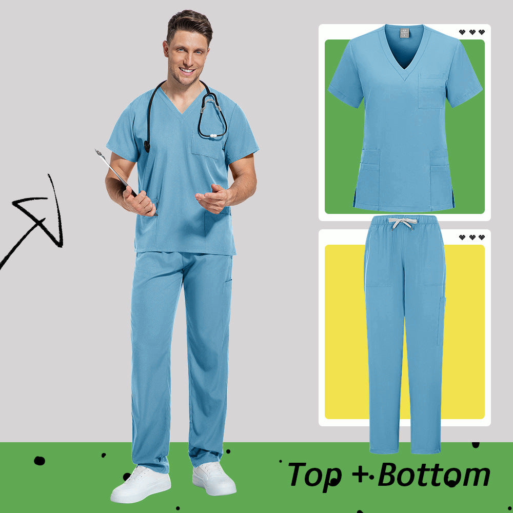 Unisex Medical Scrubs Set | Matte Professional Uniform for Doctors & Nurses