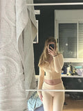 Women's Knitted Hooded High-Waist Trousers Two-Piece Set | Cozy Solid Color Suit