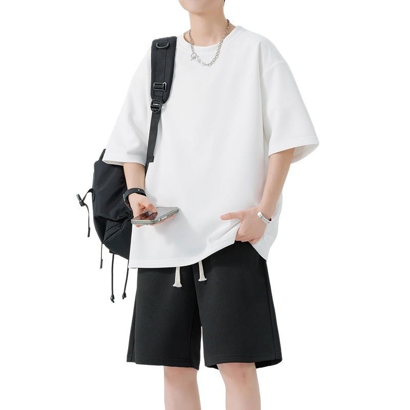 Men's Quick-Dry Breathable Loose Leisure Suit | Short Sleeve & Shorts Set