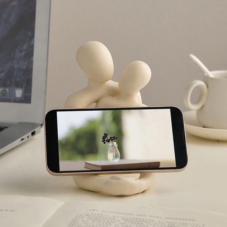 Loving Couple Resin Statue | Modern Home Decor & Gift