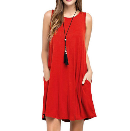 Everyday Soft Knit Pocket T?Shirt Dress