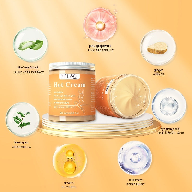 Hot Sensation Slimming & Anti-Cellulite Body Cream | Aloe Ginger Grapefruit Formula