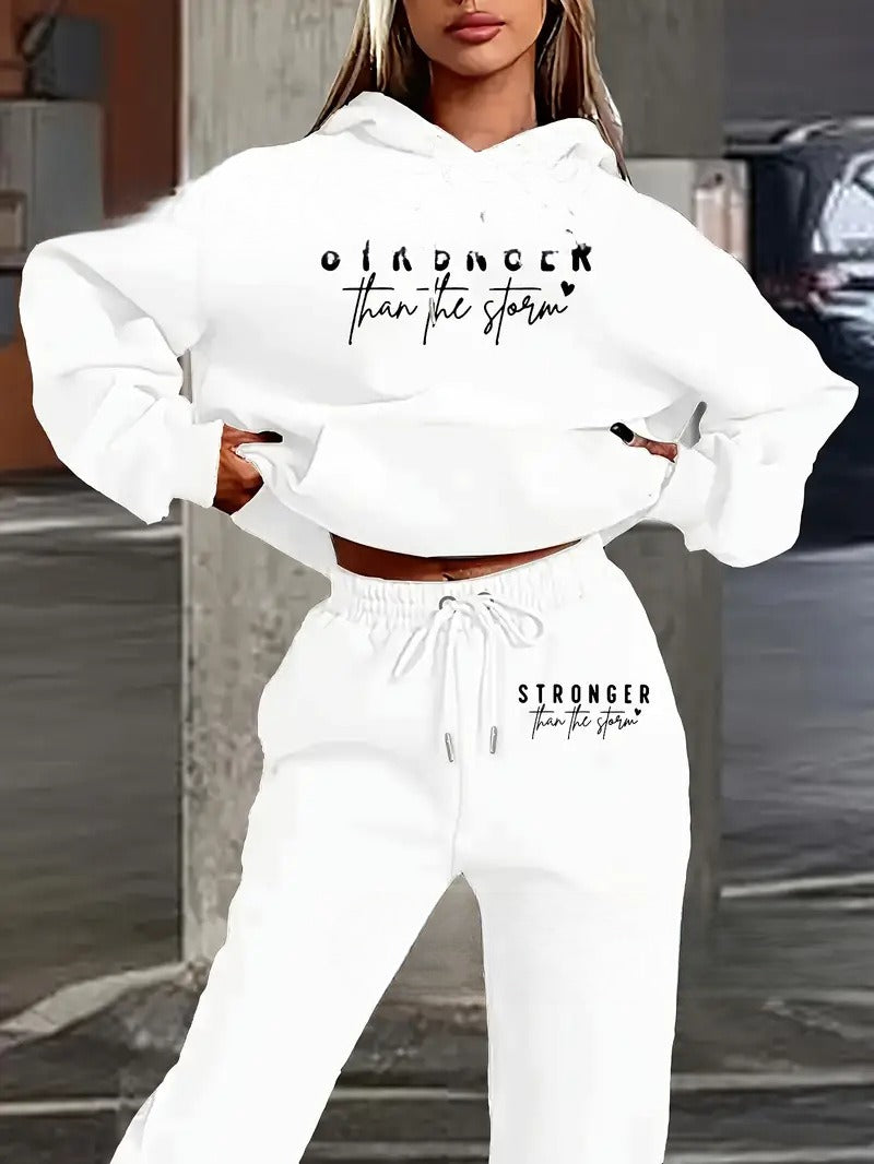 Women's Drop-Shoulder Sweatsuit Set | Cozy Loungewear