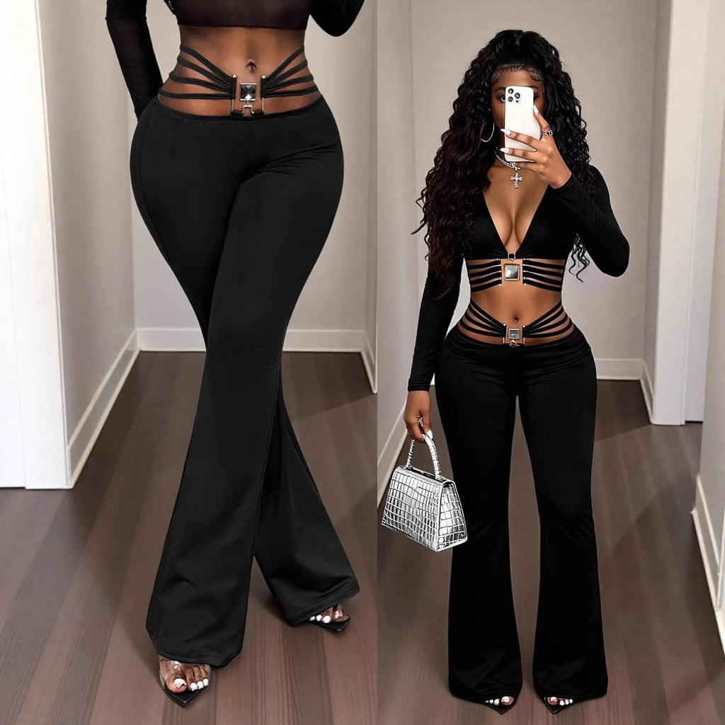 High-Waist Flare Pants | Tummy Control & Butt-Lifting