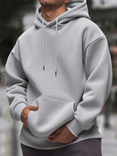 Men's Oversized Drop-Shoulder Hoodie | Relaxed Fit Streetwear