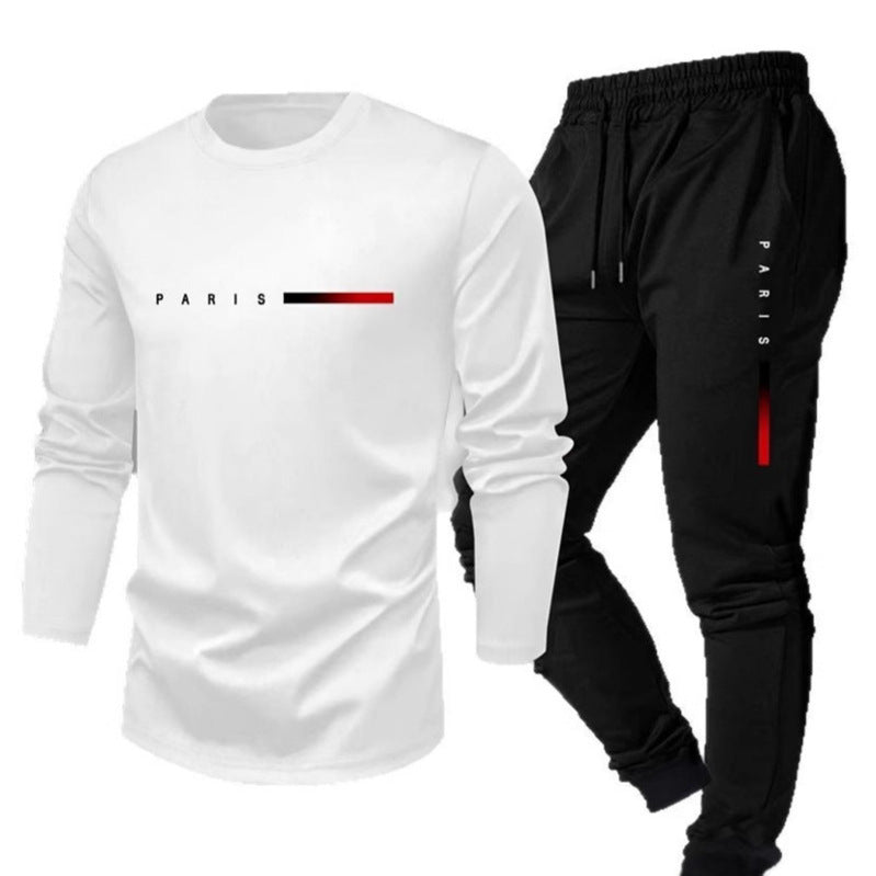 Men's Fashion Trend Long-Sleeve Pants Set | Modern Casual Outfit