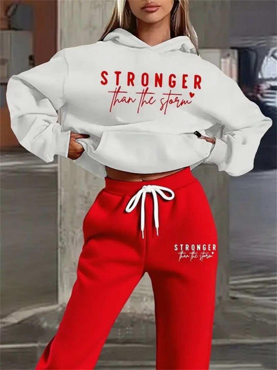 Women's Drop-Shoulder Sweatsuit Set | Cozy Loungewear