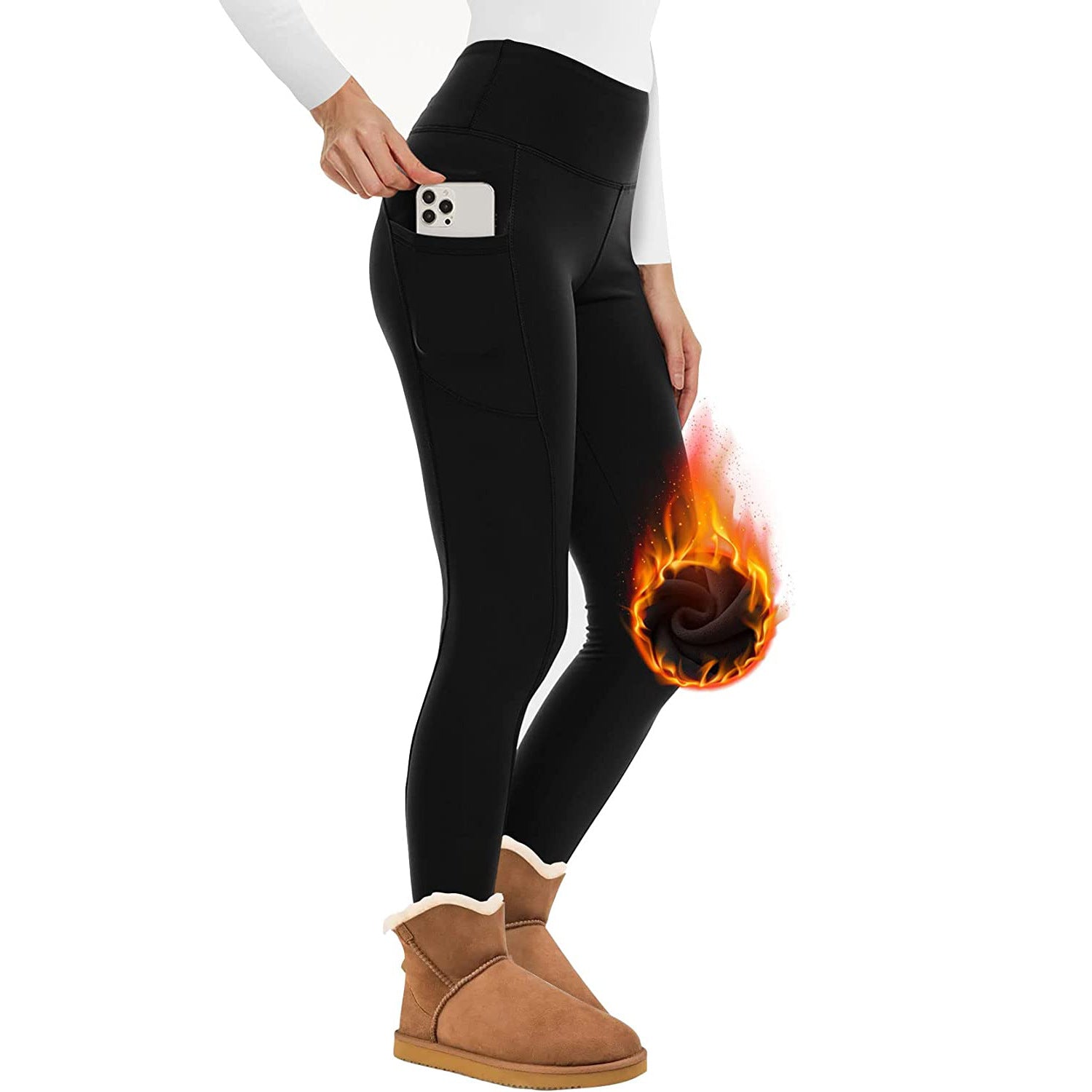 Women's Thermal Velvet Leggings | High-Waist Hip-Lifting Yoga Pants