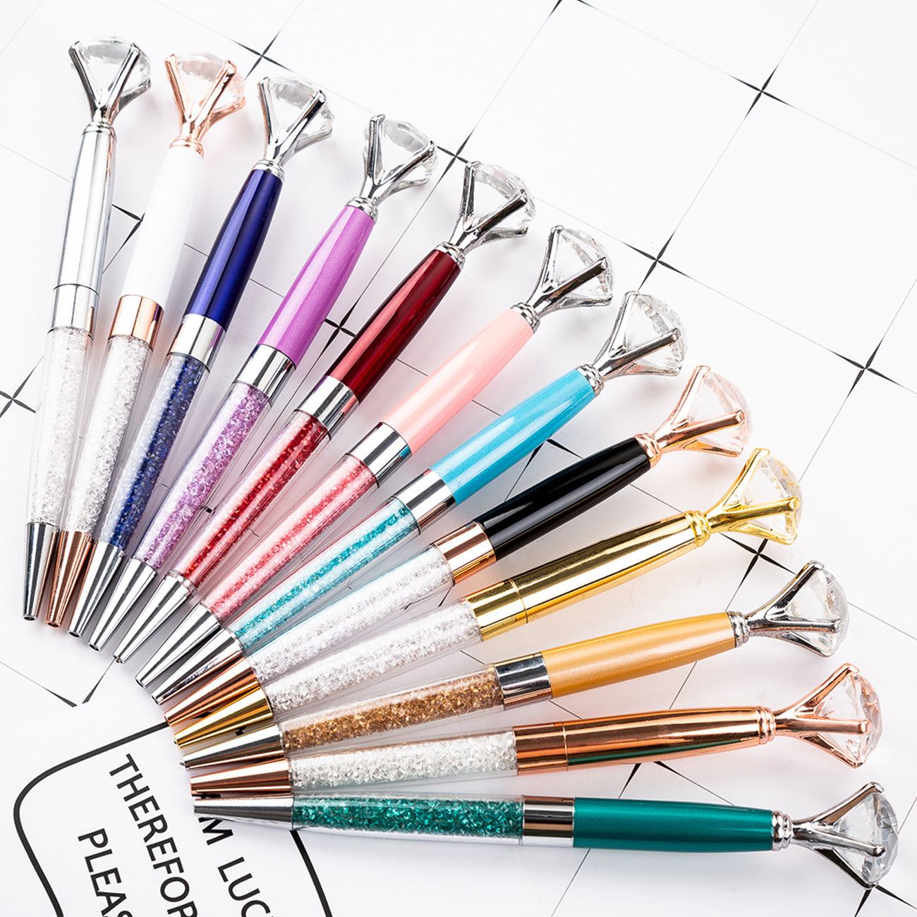 Rotating Crystal & Rabbit Ballpoint Pen | Metal Gift Pen