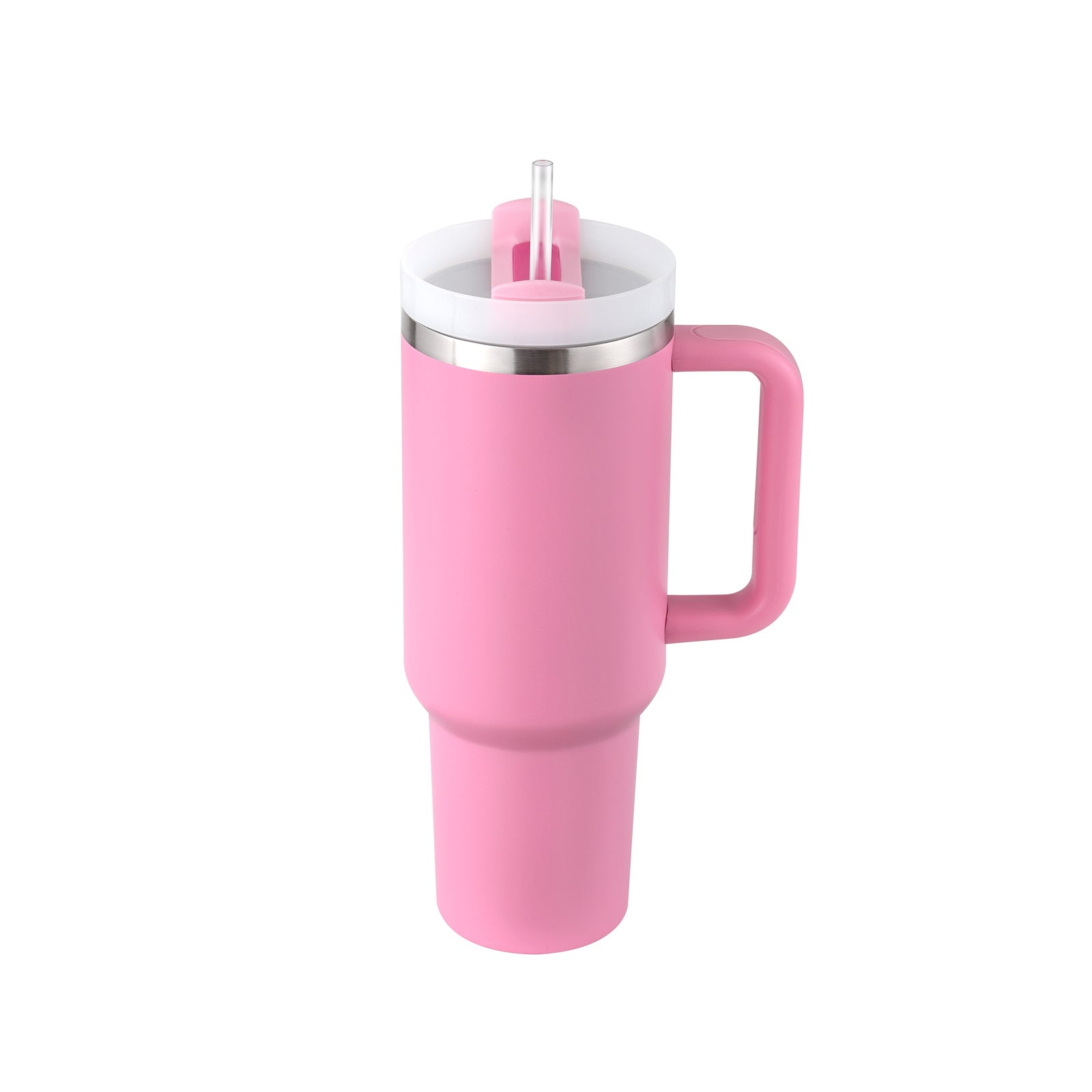 40 Oz Tumbler With Handle & Straw | Insulated Stainless Steel Travel Mug