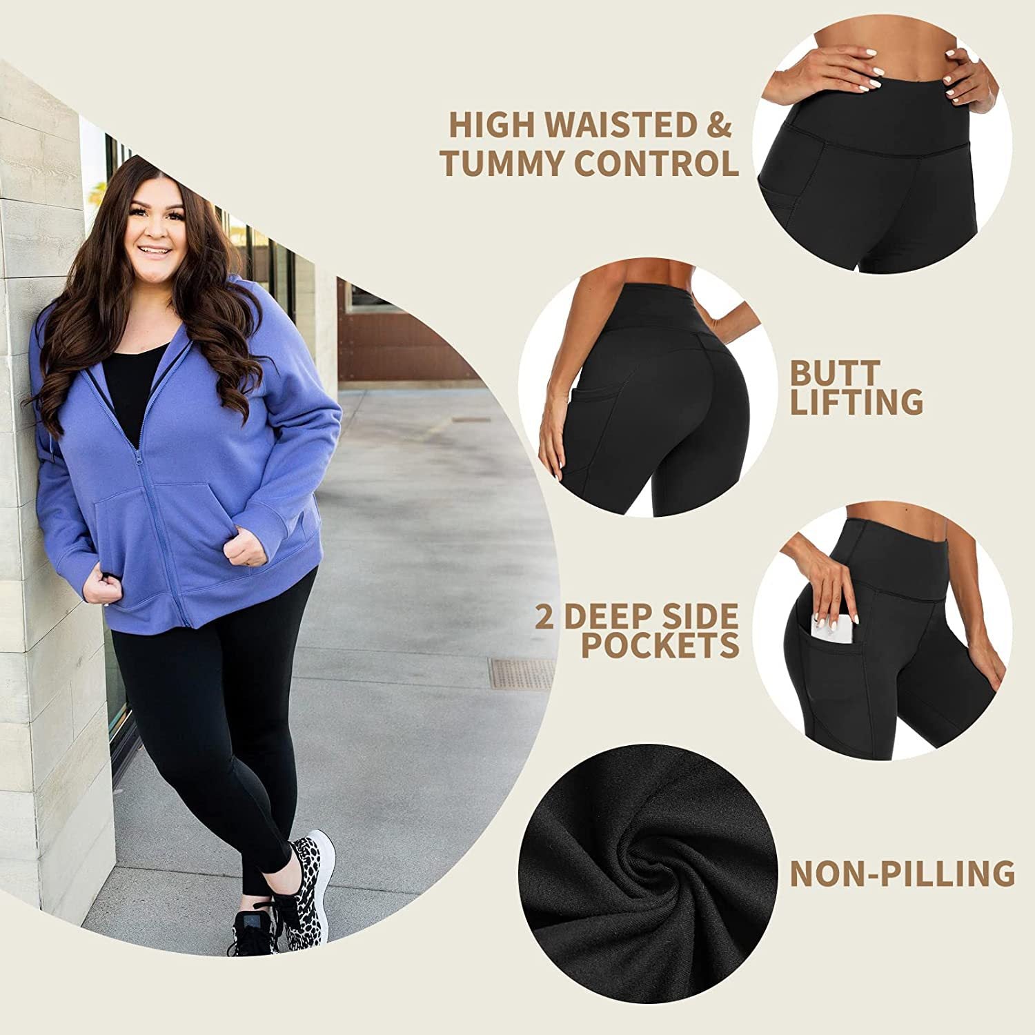 Women's Thermal Velvet Leggings | High-Waist Hip-Lifting Yoga Pants