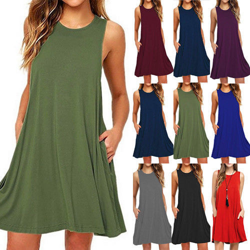 Everyday Soft Knit Pocket T?Shirt Dress