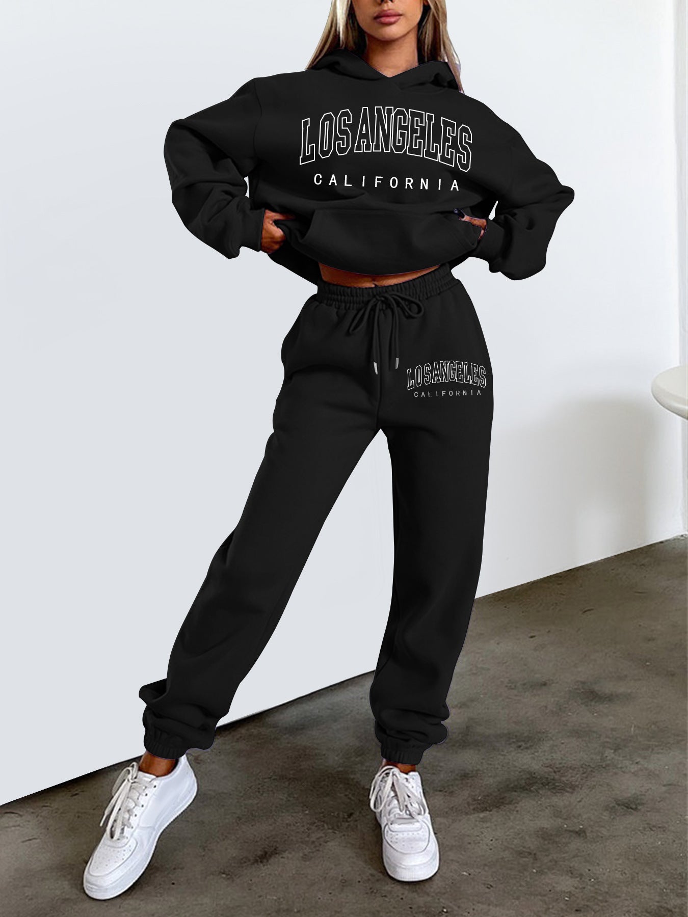 Women's Drop-Shoulder Sweatsuit Set | Cozy Loungewear