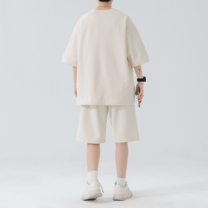Men's Quick-Dry Breathable Loose Leisure Suit | Short Sleeve & Shorts Set