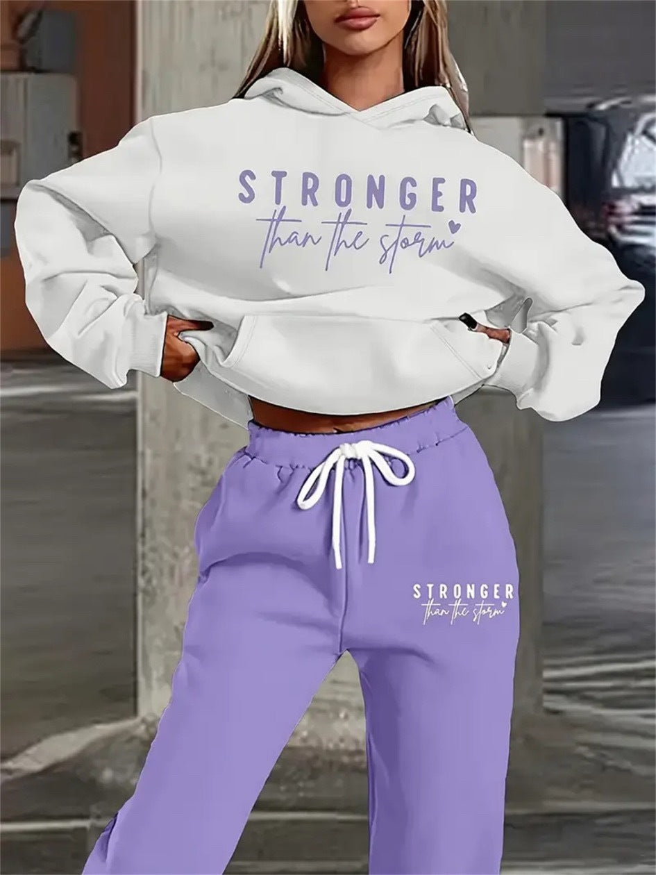 Women's Drop-Shoulder Sweatsuit Set | Cozy Loungewear