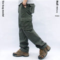Men's Multi-Pocket Workwear Trousers | Straight-Leg Cargo Pants