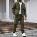 Men's Vintage Overalls Jacket & Multi-Pocket Cargo Trousers | Tough Guy Suit