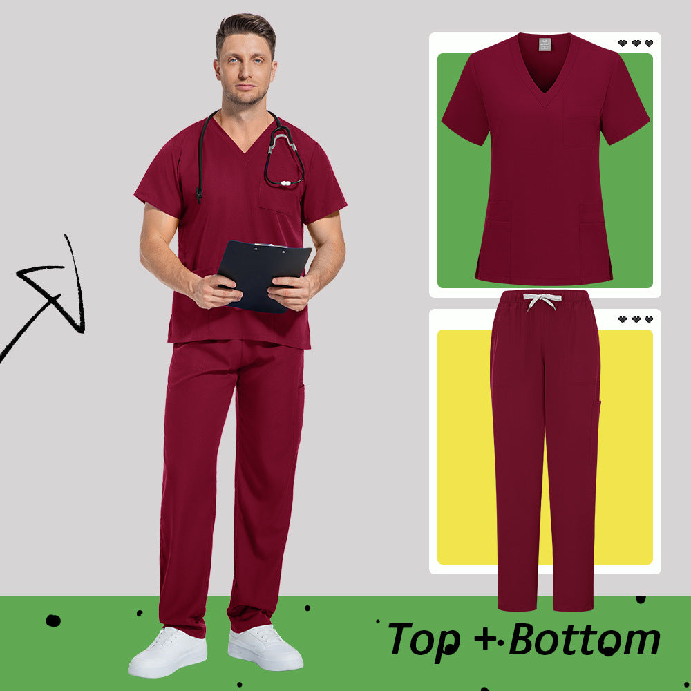 Unisex Medical Scrubs Set | Matte Professional Uniform for Doctors & Nurses