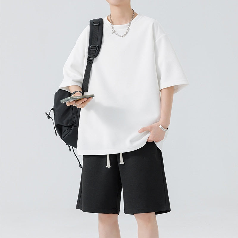 Men's Quick-Dry Breathable Loose Leisure Suit | Short Sleeve & Shorts Set