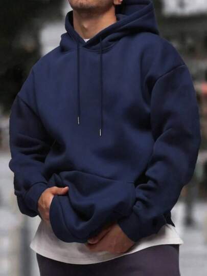 Men's Oversized Drop-Shoulder Hoodie | Relaxed Fit Streetwear