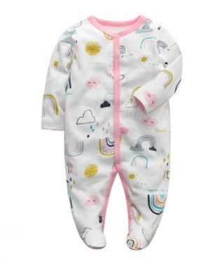 Printed Baby Onesie Romper | Newborn Jumpsuit 3M–12M