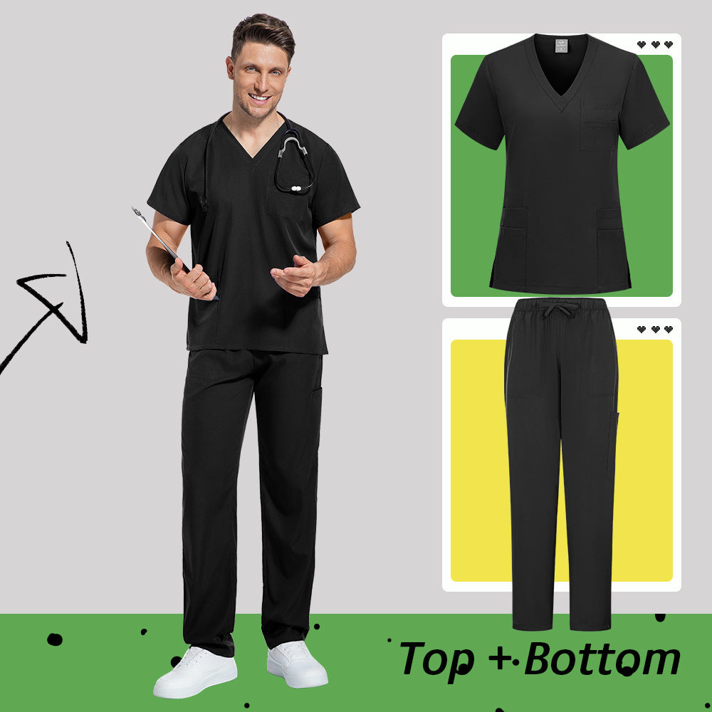 Unisex Medical Scrubs Set | Matte Professional Uniform for Doctors & Nurses