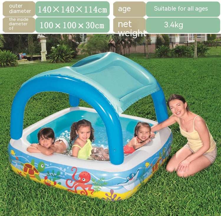 Sunshade Family Paddling Pool