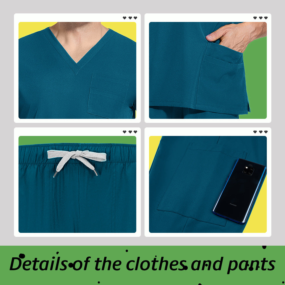 Unisex Medical Scrubs Set | Matte Professional Uniform for Doctors & Nurses