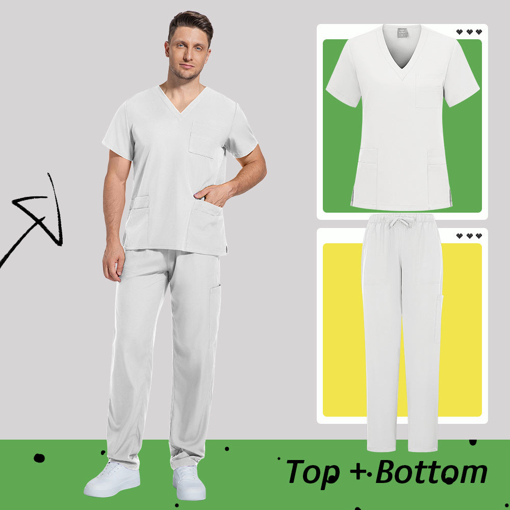 Unisex Medical Scrubs Set | Matte Professional Uniform for Doctors & Nurses