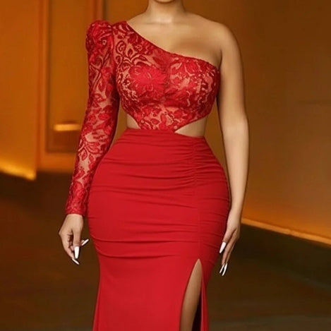 Backless Halter Slim Maxi Dress