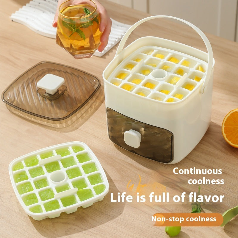48-Grid Double Layer Press Ice Tray | 1-Second Release Mold